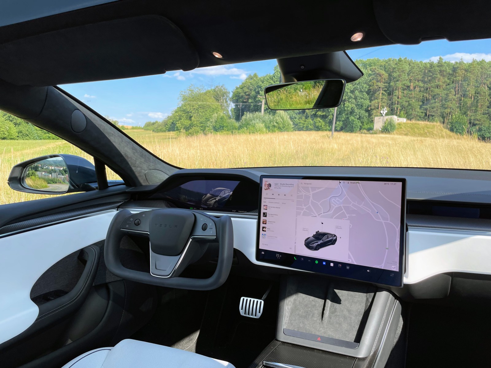 Pohled od spolujezdce